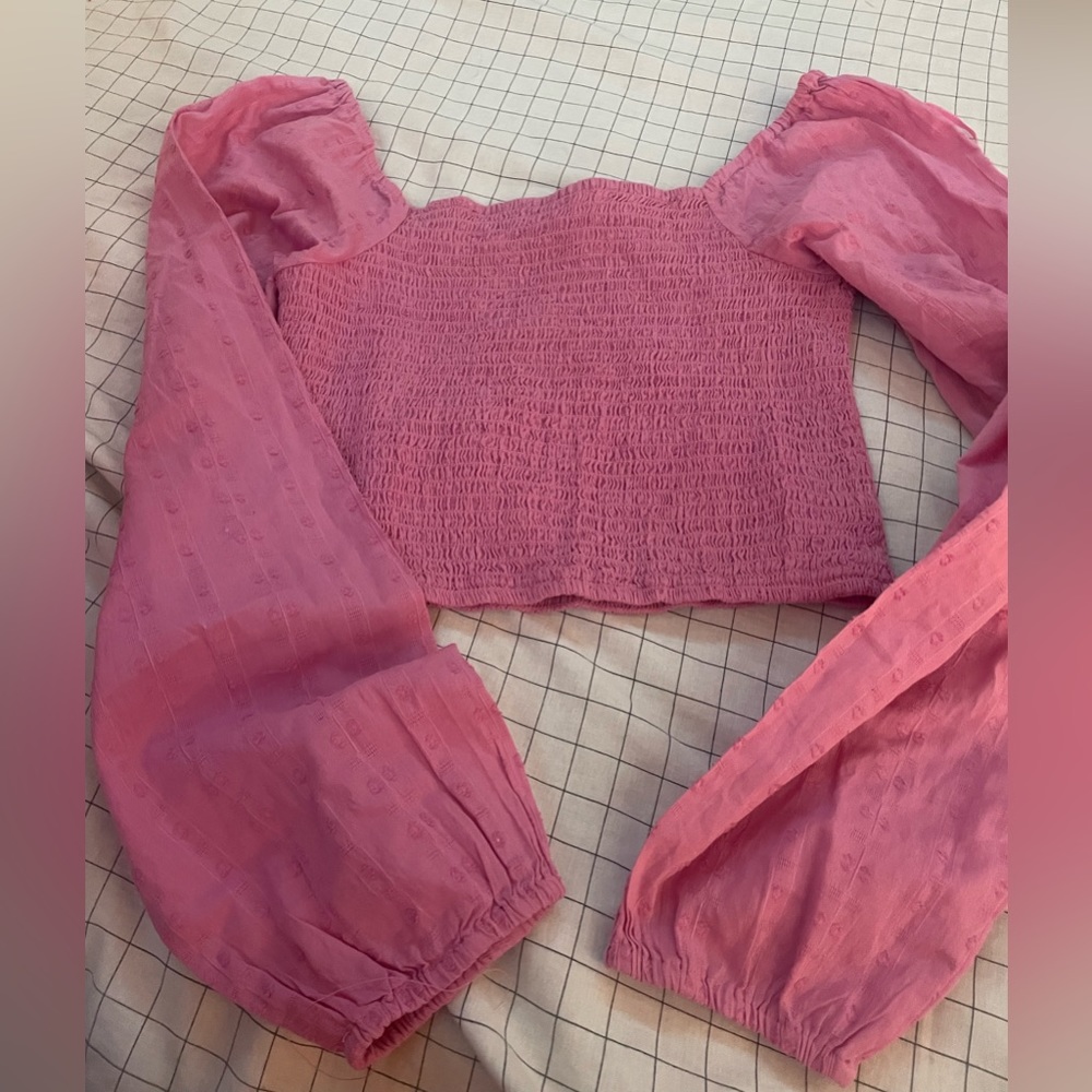 pink princess crop top